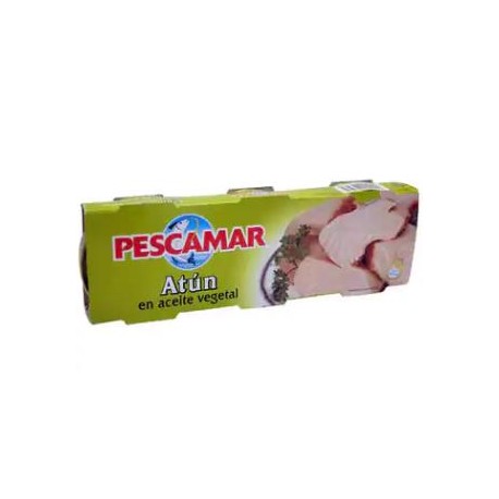 ATÚN PESCAMAR A/VEGETAL PACK 3 40x80 GR.