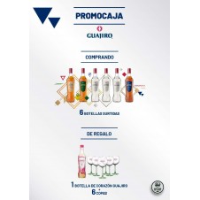 PROMOCAJA GUAJIRO PACK 7 BOTELLAS + COPAS.