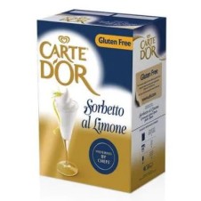 SORBETTO SABOR LIMÓN CARTE D´OR 6x1,4 KG.