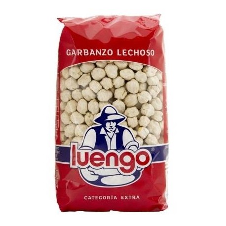 GARBANZOS LUENGO LECHOSO PAQUETE 12x500 GR.