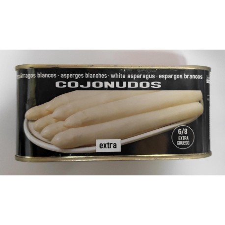 ESPÁRRAGOS JJJ COJONUDOS LATA 6/8 12x1 KG.