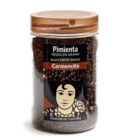 PIMIENTA NEGRA GRANO CARMENCITA BOTE 6x500 GR.