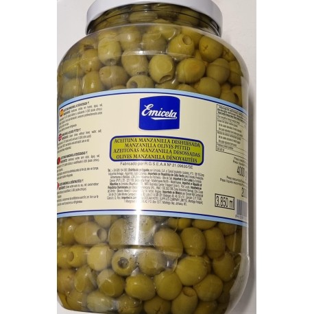 ACEITUNAS EMICELA MANZANILLA S/H 6x4.2 KG.