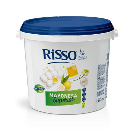 MAYONESA RISSO SUPERIOR CUBO 5 L.