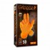 GUANTES GRIPPAZ NARANJA 24CMM TALLA M PAQ. 50 UND.