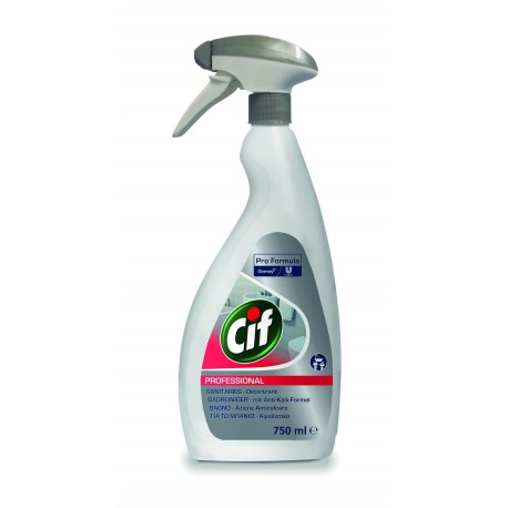 LIMPIADOR CIF PROFESIONAL BAÑO 6x750 ML.