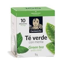 INFUSIÓN CARMENCITA TÉ VERDE CON MENTA 20x10 UN.