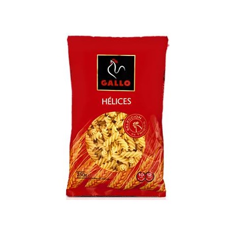 PASTA GALLO HELICES 24x250 GR.