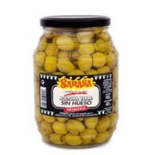 ACEITUNAS SARASA SIN HUESO BOTE 6x930 GR.