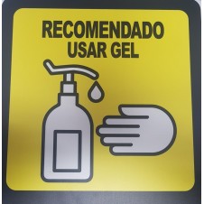 CARTEL RECOMENDADO USAR GEL.