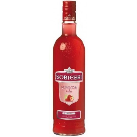 LICOR DE VODKA SOBIESKI FRESA 6x0,70 L.