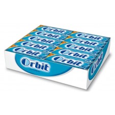 CHICLES ORBIT PEPPERMINT-MENTA CAJA 30 UND.