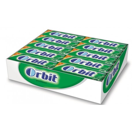 CHICLES ORBIT HIERBA BUENA CAJA 30 UND.