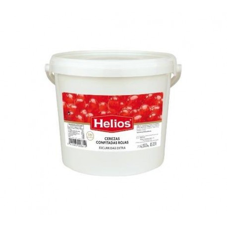 CEREZAS HELIOS ROJAS CUBO 4 KG.